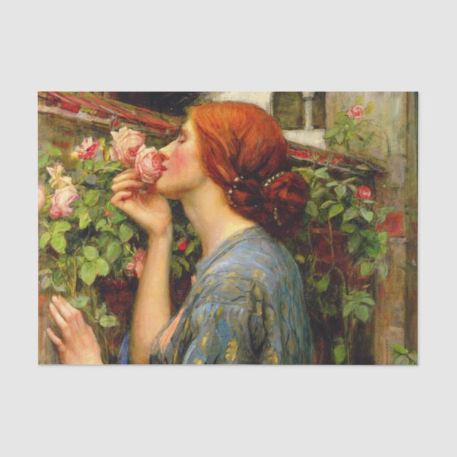 Papel De Seda Alma da Rosa John William Waterhouse (Frente )