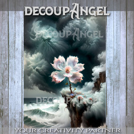 Papel De Seda Alma Solitária Forte - Decoupage -