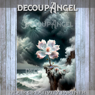 Papel De Seda Alma Solitária Forte - Decoupage -