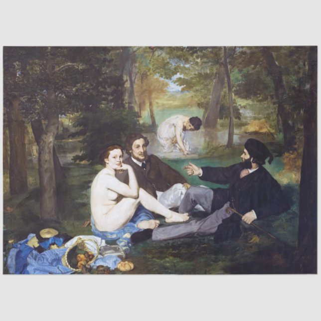 Papel De Seda Almoço na grama, Manet (Frente )