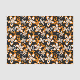 PAPEL DE SEDA ALOHA HAWAII (PRETO/LARANJA)