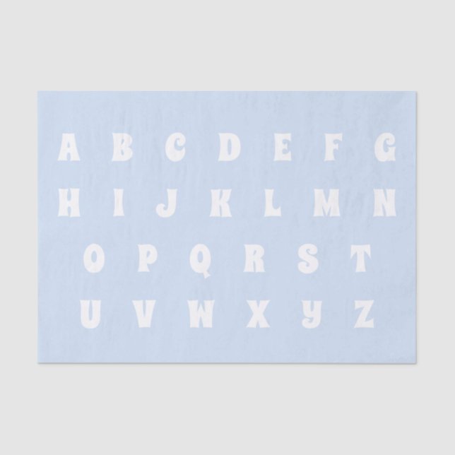 Papel De Seda Alphabet Letters Abc (Frente )