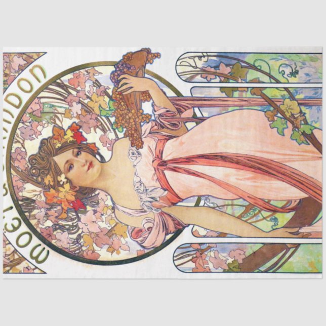 Papel De Seda Alphonse Mucha (Frente )