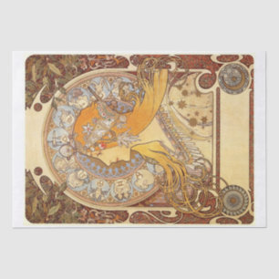 Papel De Seda Alphonse Mucha Zodiac -1896