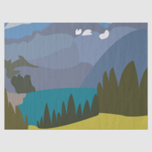 Papel De Seda Alps Mountain Lake