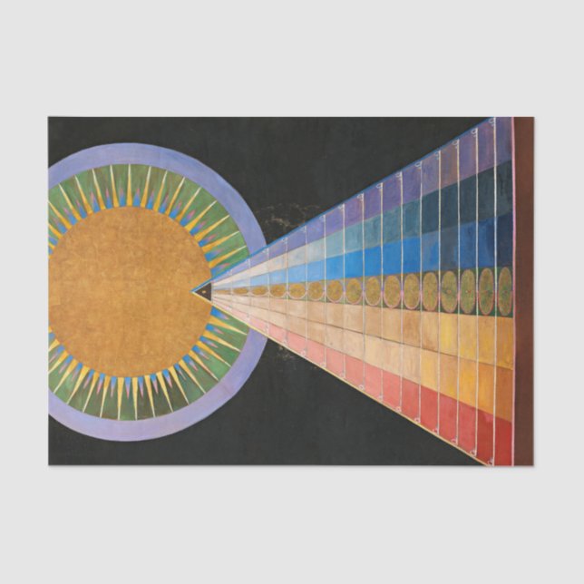 Papel De Seda Altarpart, Grupo X, nº 1, por Hilma af Klint (Frente )
