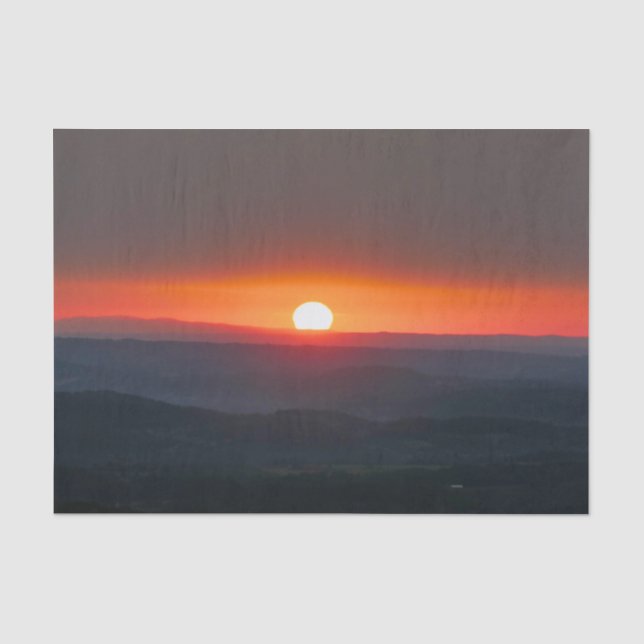 Papel De Seda Amanhecer em Dordogne (Frente )