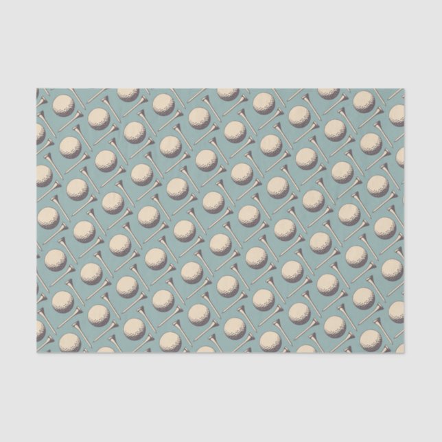 Papel De Seda Amante do golfe (vintage) (Frente )