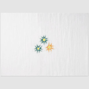 Papel De Seda Amarelo de Banana, Verde Azul Escuro, decorativo