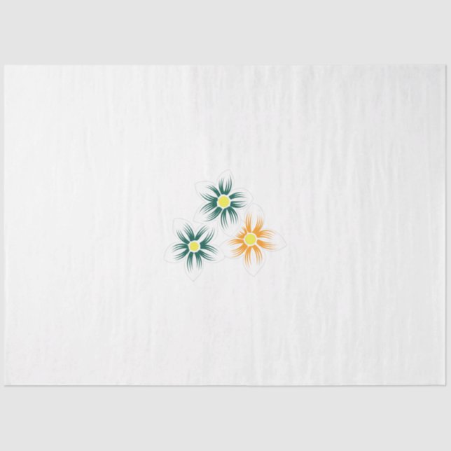 Papel De Seda Amarelo de Banana, Verde Azul Escuro, decorativo (Frente )