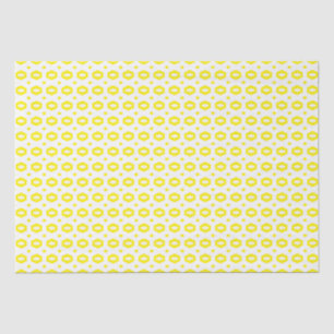 Papel De Seda Amarelo e Branco: Geometriana