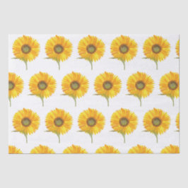 Papel De Seda Amarelo sunfloral aquarela Verão Russo