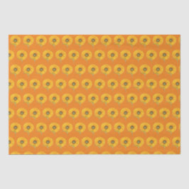 Papel De Seda Amarelo sunfloral aquarela Verão Russo