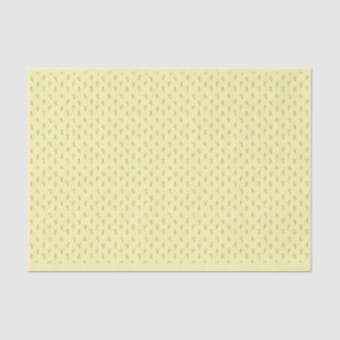 Papel De Seda Amarelo Vintage Flor