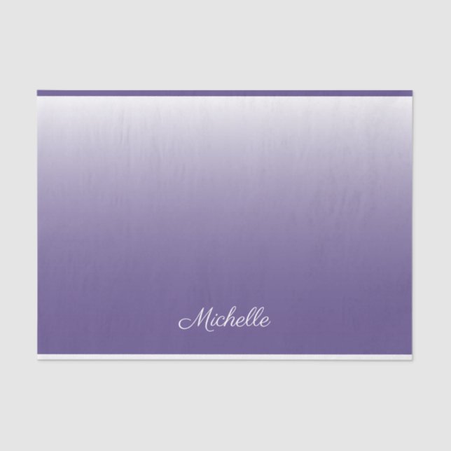 Papel De Seda Ambre ultra violeta personalizada de gradiente (Frente )