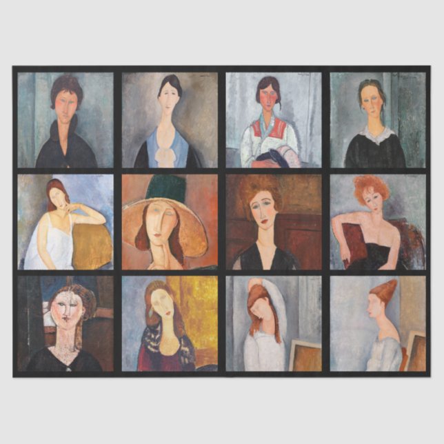 Papel De Seda Amedeo Modigliani - Collage Poster (Frente )