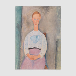 Papel De Seda Amedeo Modigliani - Garota com uma blusa Polka-Dot