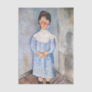 Papel De Seda Amedeo Modigliani - Menina de Azul