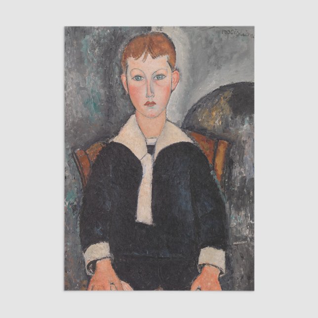 Papel De Seda Amedeo Modigliani - Menino de um Terno de Marinhei (Criador carregado)