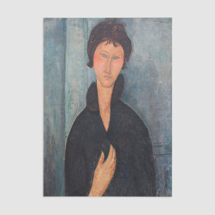 Papel De Seda Amedeo Modigliani - Mulher com Olhos Azuis