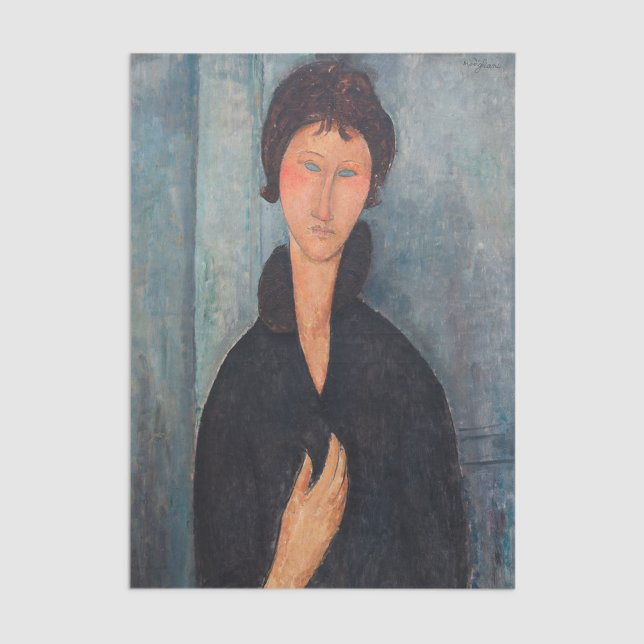Papel De Seda Amedeo Modigliani - Mulher com Olhos Azuis (Criador carregado)