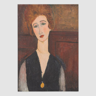 Papel De Seda Amedeo Modigliani - Retrato de uma Mulher