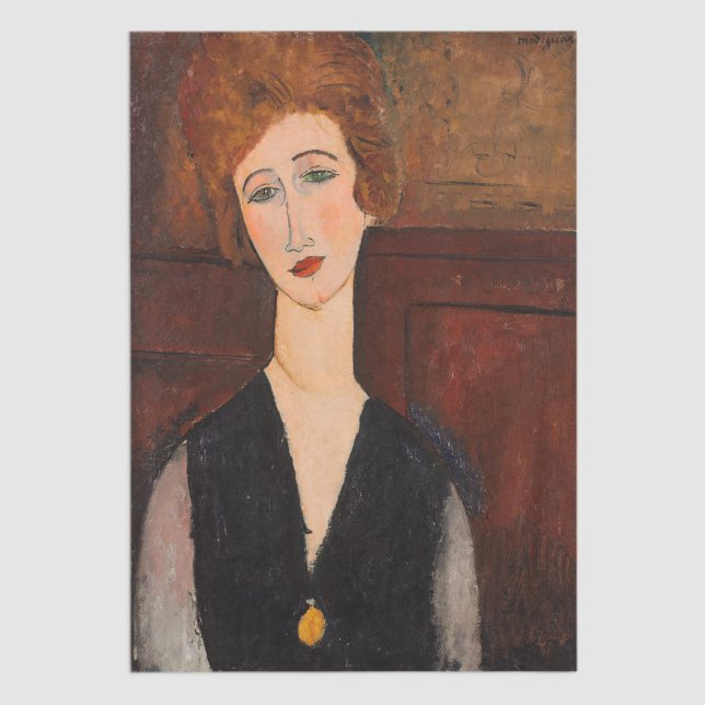 Papel De Seda Amedeo Modigliani - Retrato de uma Mulher (Criador carregado)