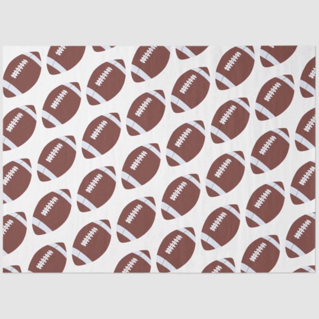Papel De Seda American Football Gridiron Ball Patterno (Frente )