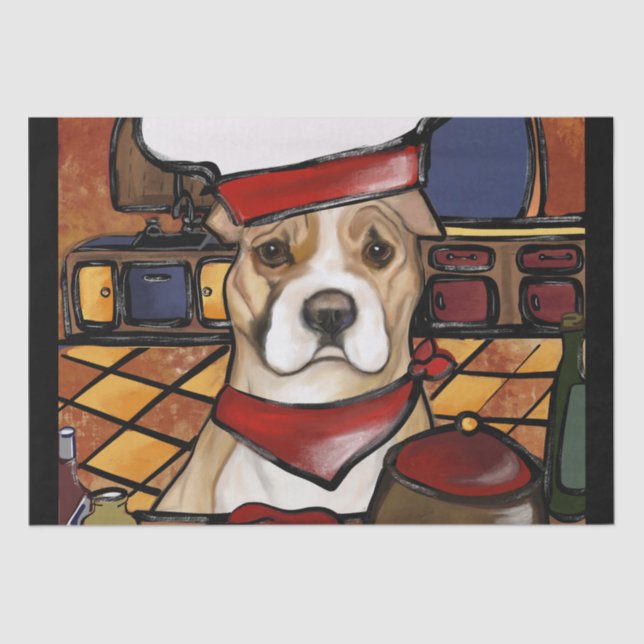 PAPEL DE SEDA AMERICANO STAFFORDSHIRE TERRIER (Frente )