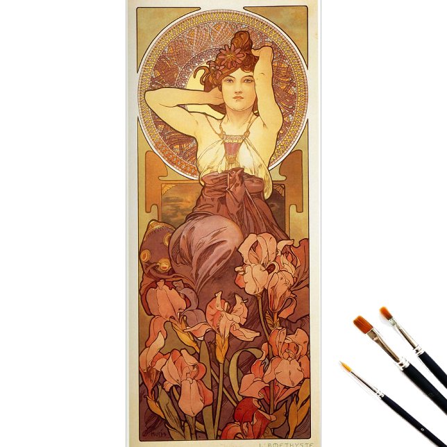 Papel De Seda Ametist por Alphonse Mucha (Criador carregado)