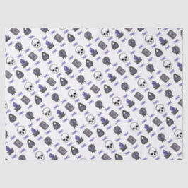 Papel De Seda Ametist Witch Gothic Triple Moon Patterno
