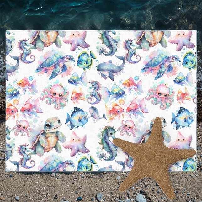 Papel De Seda Amigos Aquáticos (Criador carregado)