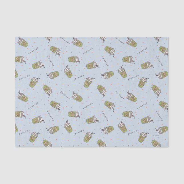 Papel De Seda AMIGOS™ | Padrão de Perk Central da Bolinhas (Frente )