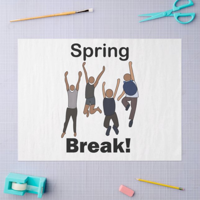 Papel De Seda Amizade de Férias de Primavera (Arte )