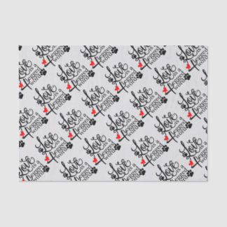 Papel De Seda Amor com 4 pés