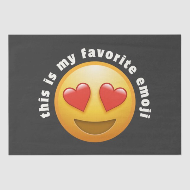 Papel De Seda Amor - golpeou emoji (Frente )