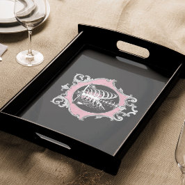 Papel De Seda Amor Gótico | Coração Floral, de Coração, Cor-de-R