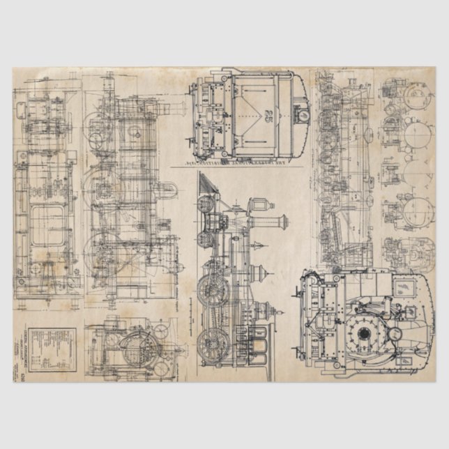 Papel De Seda Amor locomotivo (Frente )