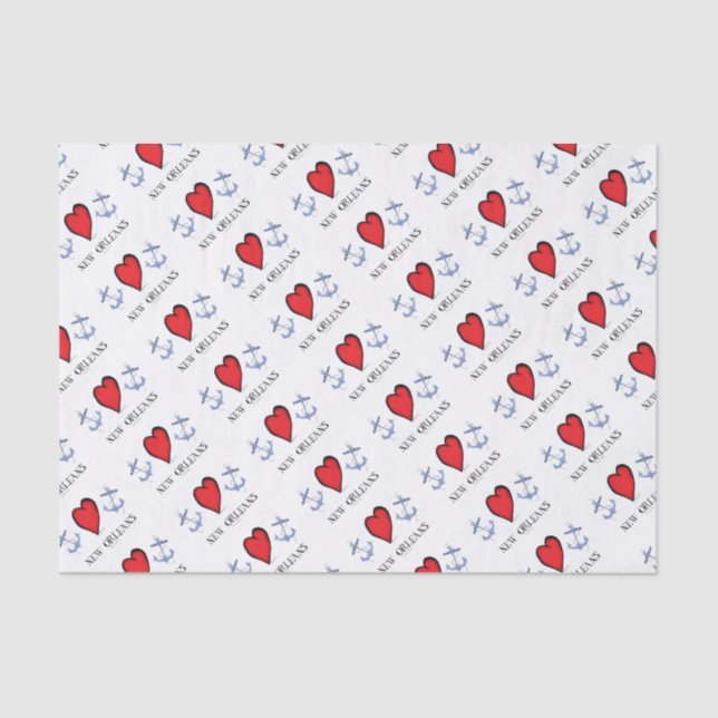 Papel De Seda amor Nova Orleães (Frente )