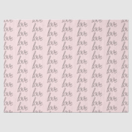 Papel De Seda Amor por Cinza Rosa Esbranquiçada