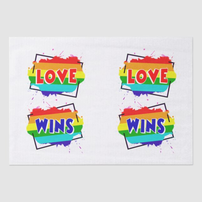 Papel De Seda Amor vence (Frente )