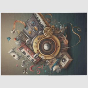 Papel De Seda Anatomia do Music Series Design 1