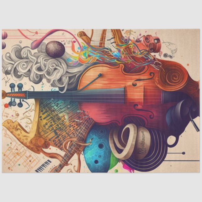 Papel De Seda Anatomy of Music Series Design 11 (Frente )