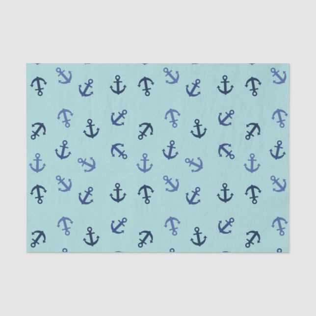 Papel De Seda Âncoras Verão (Frente )