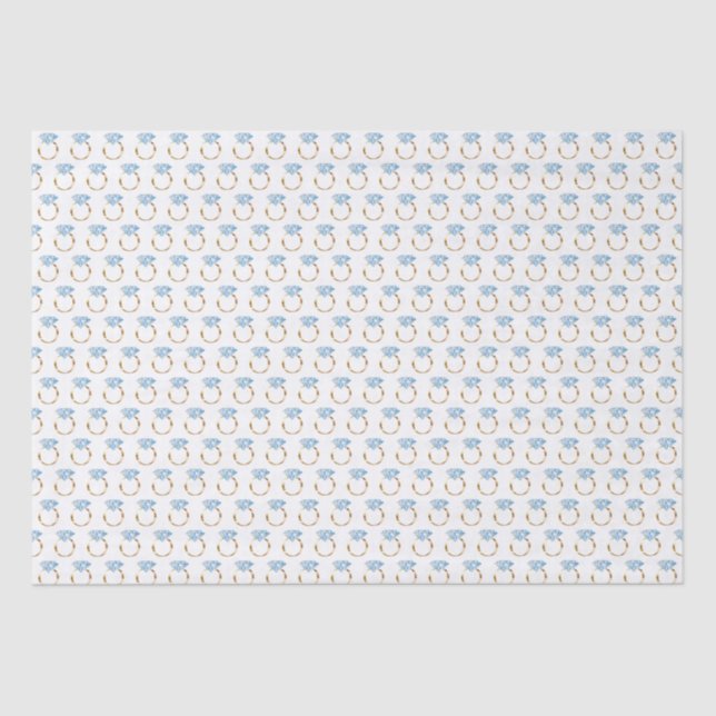 Papel De Seda Anel de Noivado com Diamante (Frente )