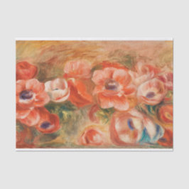 Papel De Seda Anêmonas (2) por Auguste Renoir Decoupage