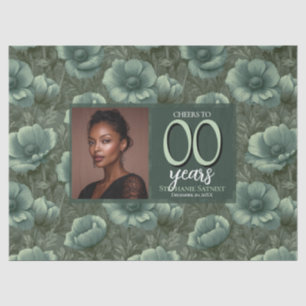 Papel De Seda Anêmonas Inspiraram Aniversário de Quarenta Contem