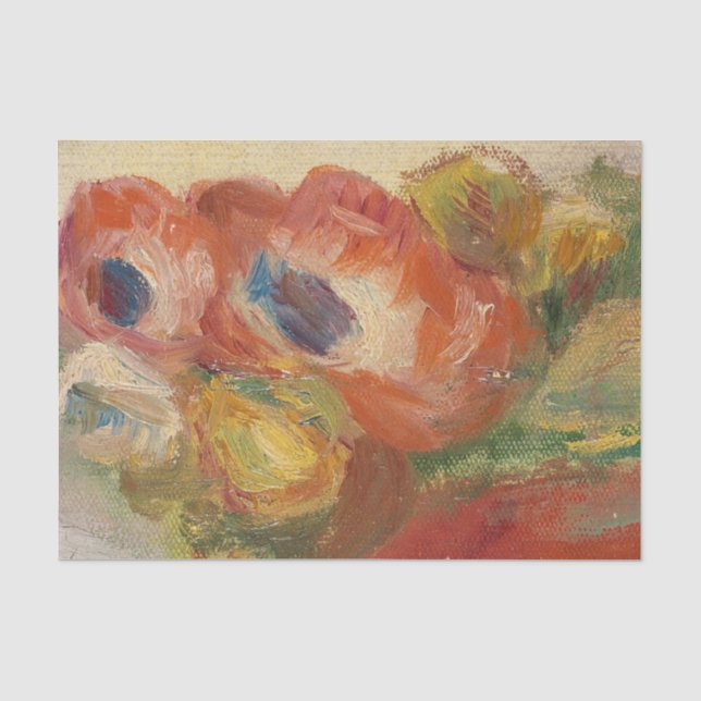Papel De Seda Anêmonas por Renoir (Frente )