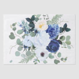 Papel De Seda Anemone Hydrangea Rosa White background