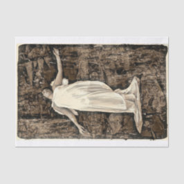 Papel De Seda Angel Girl Vintage Sepia Brown Grunge Textura